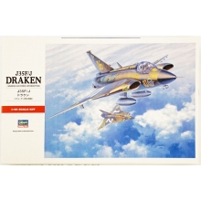 HASEGAWA 07241 1:48 J 35 F J DRAKEN SWEDISH AIR FORCE INTERCEPTOR