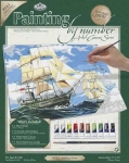 ROYAL PCL1 PBN CANVAS SAILING SHIPS 11X14