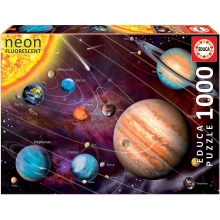 EDUCA 14461 PUZZLE 1000 PIEZAS NEON SOLAR SYSTEM