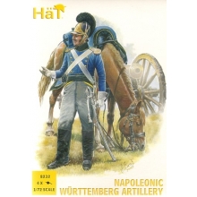 HAT 8232 1:72 NAPOLEONIC WURTTEMBERG ARTILLERY ( 16 FIGURES & 4 CANNONS )