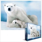 EUROGRAPHICS 6000-1198 POLAR BEAR & BABY PUZZLE 1000 PIEZAS