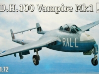 AMODEL 72207 1:72 D H 100 VAMPIRE MK 1