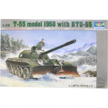 TRUMPETER 00313 1:35 T 55 MODEL 1958 WITH BTU 55