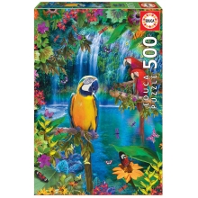 EDUCA 15512 PUZZLE 500 PIEZAS ISLA TROPICAL PAJAROS