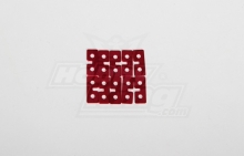 HOBBYKING METAL SERVO PLATE ( RED ) 10PCS