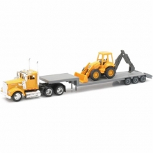 NEWRAY 15303 1:43 KENWORTH CONSTRUCTION LOWBOY