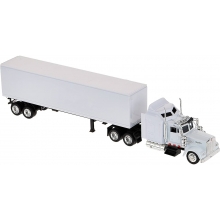 NEWRAY 15843 1:43 WHITE KENWORTH LONG HAULER