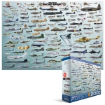 EUROGRAPHICS 8220-0578 EVOLUTION OF MILITARY AIRCRAFT PUZZLE 2000 PIEZAS