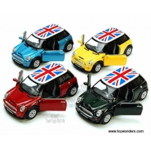 KINSMART 5059DFB 5 PULG MINI COOPER S W FLAG BRITISH