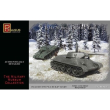 PEGASUS 7661 1:72 T 34/76 SOVIET BATTLE TANKS ( 2 PER PKG )