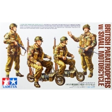 TAMIYA 35337 1:35 BRITISH PARATROOPERS W SMALL MOTORCYCLE