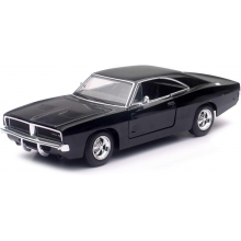 NEWRAY 71893B 1:25 1969 DODGE CHARGER RT ( BLACK )