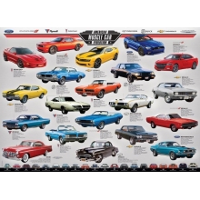 EUROGRAPHICS 6000-0682 AMERICAN MUSCLE CAR EVOLUTION PUZZLE 1000 PIEZAS