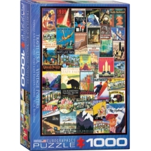 EUROGRAPHICS 6000-0754 TRAVEL USA VINTAGE ADS PUZZLE 1000 PIEZAS