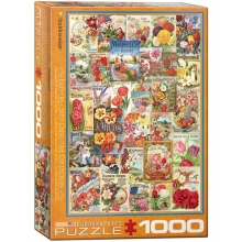 EUROGRAPHICS 6000-0806 FLOWERS SEED CATALOGUE PUZZLE 1000 PIEZAS