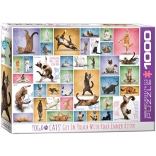 EUROGRAPHICS 6000-0953 YOGA CATS PUZZLE 1000 PIEZAS