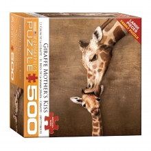 EUROGRAPHICS 8500-0301 GIRAFFE MOTHER KISS PUZZLE 500 PIEZAS