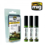 AMMO MIG JIMENEZ AMIG7502 OILBRUSHER GREEN TONES SET