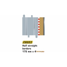 SCALEXTRIC C8223 HALF STRAIGHT BORDERS 175MM X 4