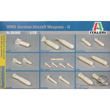 ITALERI 26102 LUFTWAFFE GERMAN AIRCRAFT WEAPONS II 1:72