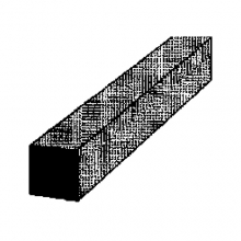 PLASTRUCT 90790 SQUARE ROD 4 MM