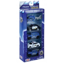 MOTORMAX 76079 5 PC 3 PULG POLICE VEHICLE SET