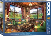 EUROGRAPHICS 6000-5377 COZY CABIN BY DOMINIC DAVISON PUZZLE 1000 PIEZAS