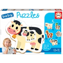 EDUCA 17574 BABY PUZZLE ANIMALES DE LA GRANJA