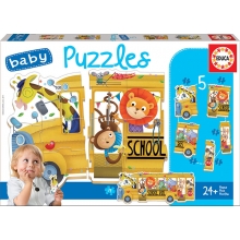 EDUCA 17575 BABY PUZZLE BUS ANIMALITOS