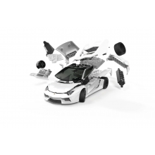 AIRFIX J6019 LAMBORGHINI AVENTADOR WHITE