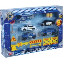MOTORMAX 76514 12 PC POLICE VEHICLE PLAYSET