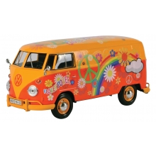 MOTORMAX 79563 1:24 VOLKSWAGEN TYPE 2 ( T1 ) DELIVERY VAN ( FLOWER POWER )