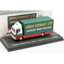 MAGAZINE STOJV9118 1:76 MAN L2000 BOX STOBART WHITE RED GREEN