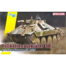 DRAGON 6815 1:35 VOLLKETTENAUFKLAERER 38 W 7.5CM KANONE 51 L 24