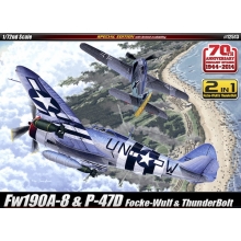 ACADEMY 12513 P 47D & FW190A 8 70TH ANNIV NORMANDY