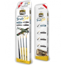 AMMO MIG JIMENEZ AMIG7603 CHIPPING & DETAILING BRUSH SET