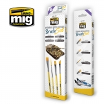 AMMO MIG JIMENEZ AMIG7604 STREAKING AND VERTICAL SURFACES BRUSH SET