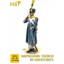 HAT 8234 1:72 NAPOLEONIC FRENCH IN GREATCOATS ( 20 )