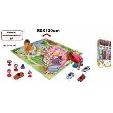 GIGATOYS 019A-28D TRAFFIC CARPET PLAY SET