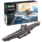 REVELL 65154 MODEL SET GERMAN SUBMARINE TYPE 1:350