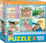 EUROGRAPHICS 6100-5482 PUPPY TROUBLE PUZZLE 100 PIEZAS