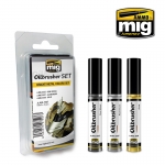 AMMO MIG JIMENEZ AMIG7507 OILBRUSHER BRIGHT METAL COLOR SET