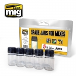 AMMO MIG JIMENEZ AMIG8033 SPARE JARS FOR MIXES ( 5 X 35 ML JARS )