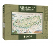 MASTERPIECES 71703 GREAT SMOKEY MOUNTAINS MAP PUZZLE 1000 PIEZAS