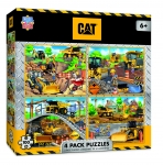 MASTERPIECES 11847 CATERPILLAR 4 PACK PUZZLE 100 PIEZAS