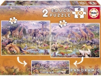 EDUCA 18606 PUZZLE 100 PIEZAS 2X ANIMALES SALVAJES