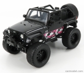 JADA 31560 1:24 JT W RACK W26 2007 JEEP WRANGLER OFAST AND FURIOUS ROAD P BLACK