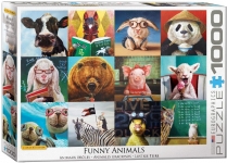 EUROGRAPHICS 6000-5524 FUNNY ANIMALS BY LUCIA HEFFERNAN 1000 PIEZAS