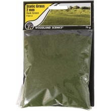 WOODLAND 613 STATIC GRASS DARK GREEN ( 2MM BAG )