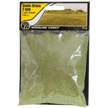 WOODLAND 615 STATIC GRASS LIGHT GREEN ( 2MM BAG )